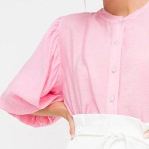 Sheike Lulu Blouse - Pink Balloon Sleeves
